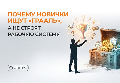 Почему новички ищут “грааль”, а не строят рабочую систему