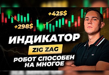 Индикатор ZIG ZAG для трейдера. Как робот торгует в ПЛЮС! Прибыльная стратегия. Мир трейдинга