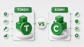 Token vs coin – разница между криптовалютными токенами и монетами