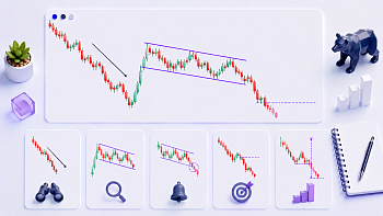 Паттерн Медвежий флаг: как его найти и работать по нему